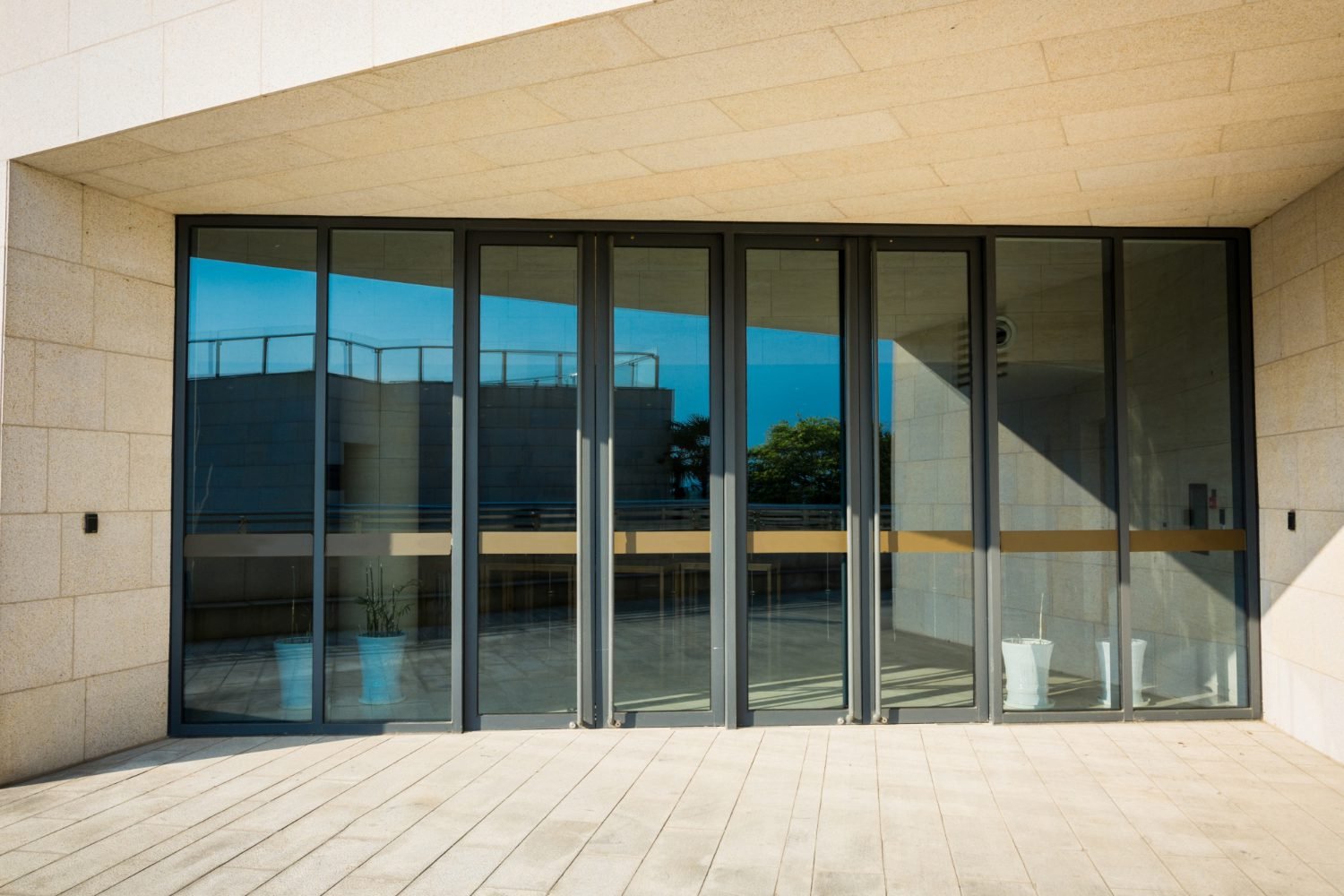 Aluminum sliding doors