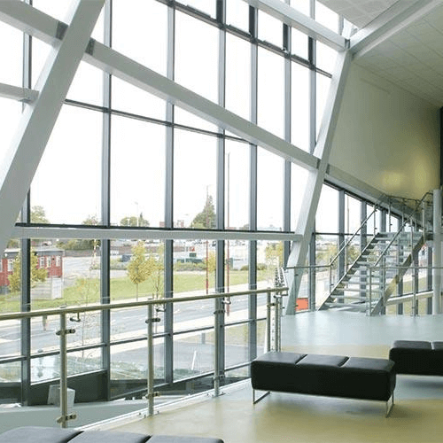 Aluminum Mullion and Transom Curtain Wall System