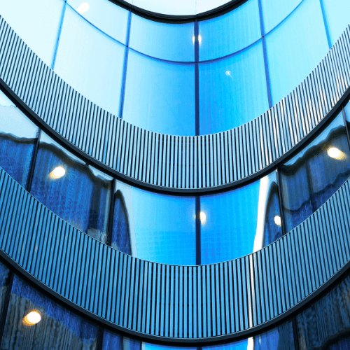 Curved Glass Partitions