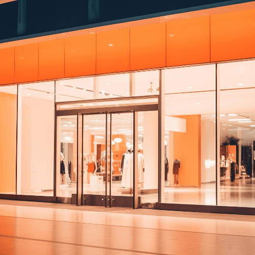 Retail Stores Glass Partitions