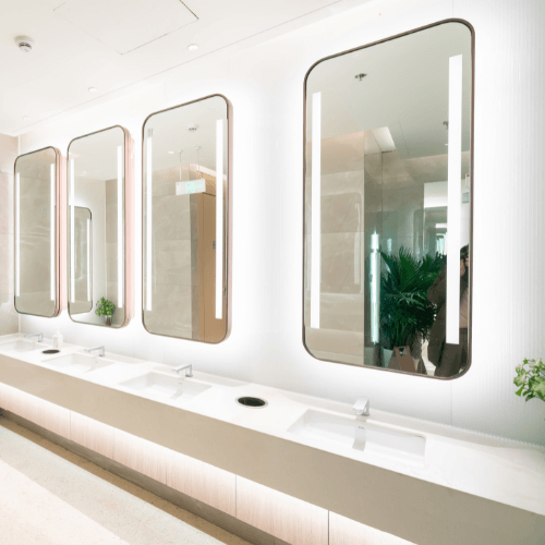 Bathroom Beveled Mirror