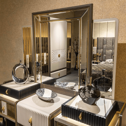 Beveled Mirror Furniture