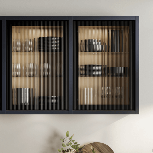 Etched Glass Cabinet Doors