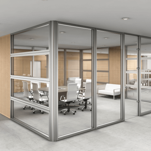 Framed Office Glass Partitions