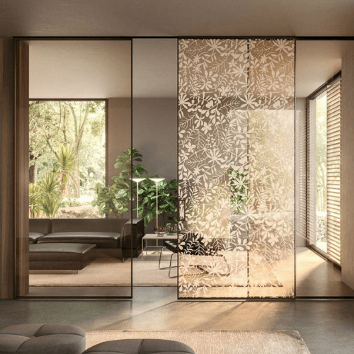 Frosted Glass Stickers Design for Interior Decor