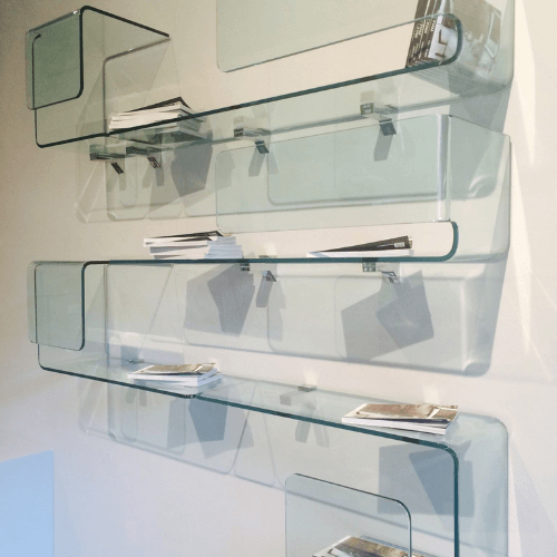Glass Bookshelves