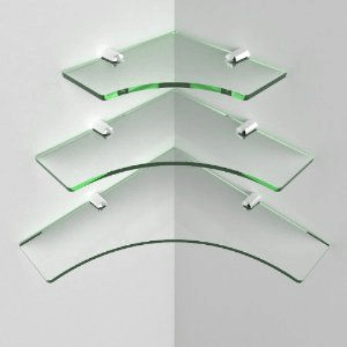 Glass Corner Shelves