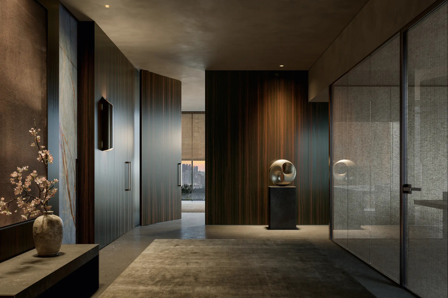Glass block wall