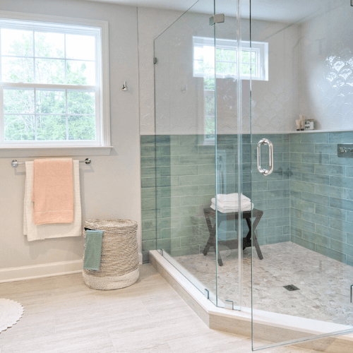 Glass shower enclosures