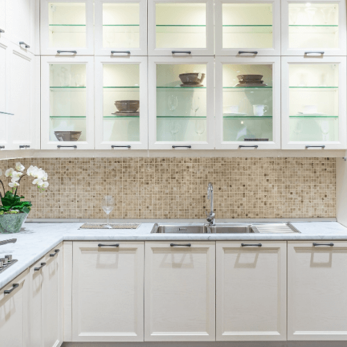Kitchen Glass Shelves