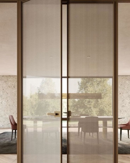 Metal Mesh Glass
