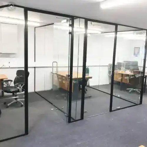 Office Glazed Glass Folding Wall Partition