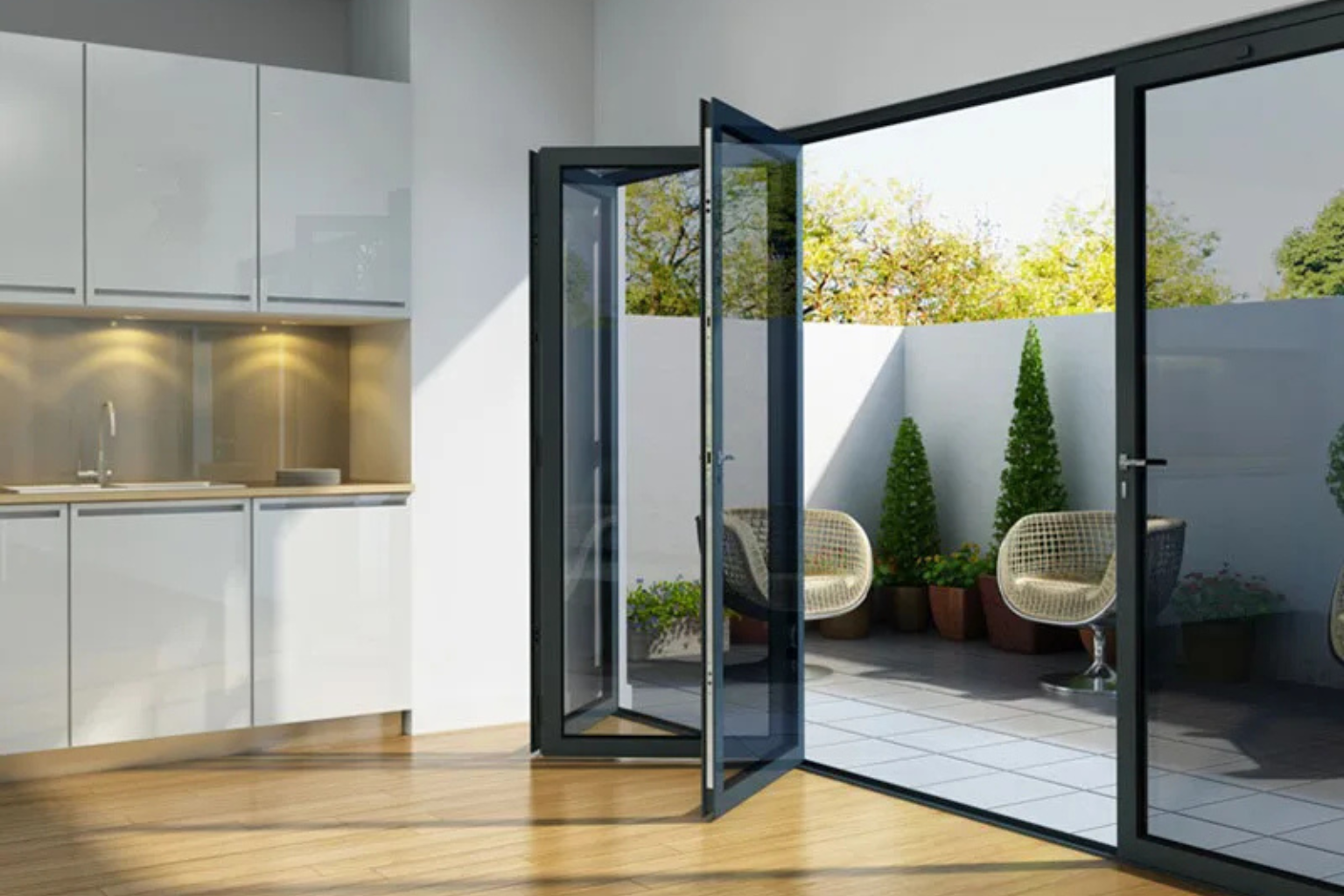 bifold door in Dubai