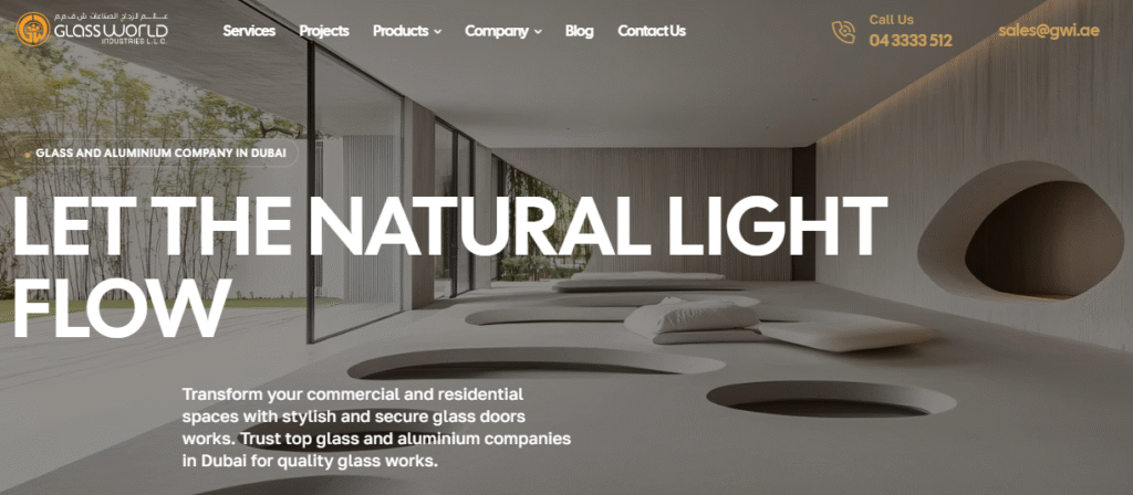 Glass company in Dubai