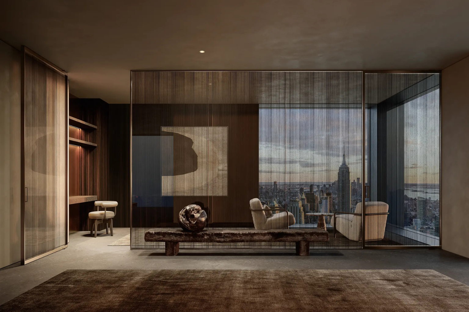 glass partition wall
